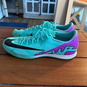 Nike Zoom Mercurial Vapor 15 Academy IC indoor Soccer Shoes Peak Ready Men's 10